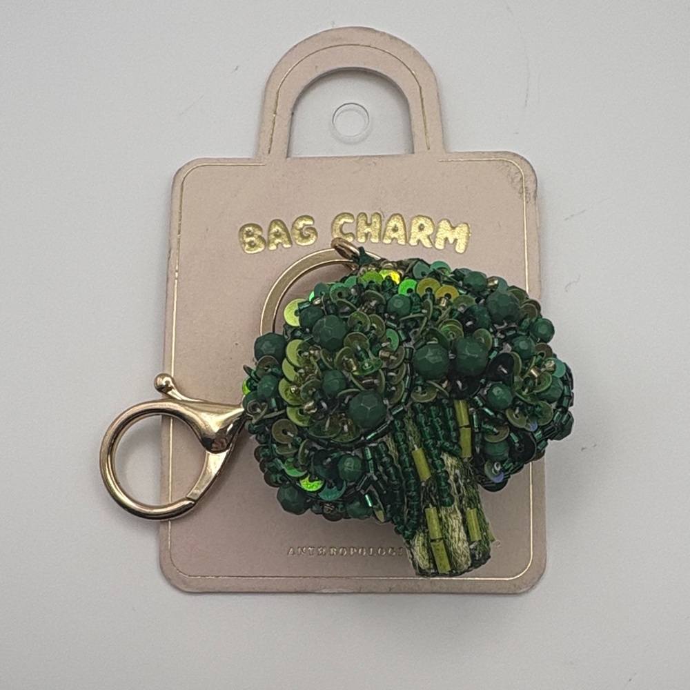 Anthropologie Broccoli Bag Charm